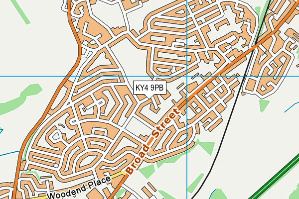 KY4 9PB map - OS VectorMap District (Ordnance Survey)