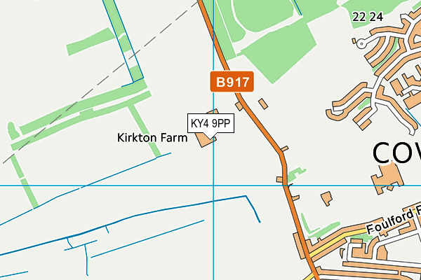 KY4 9PP map - OS VectorMap District (Ordnance Survey)