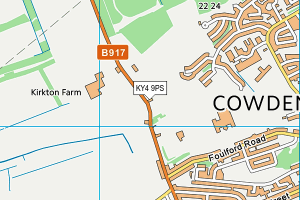 KY4 9PS map - OS VectorMap District (Ordnance Survey)