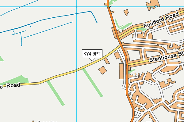 KY4 9PT map - OS VectorMap District (Ordnance Survey)