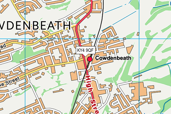 KY4 9QF map - OS VectorMap District (Ordnance Survey)