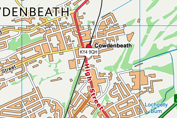KY4 9QH map - OS VectorMap District (Ordnance Survey)