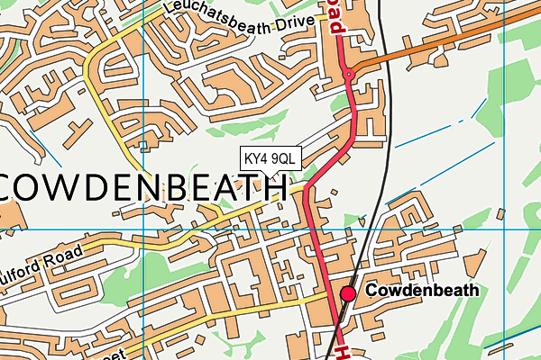 KY4 9QL map - OS VectorMap District (Ordnance Survey)