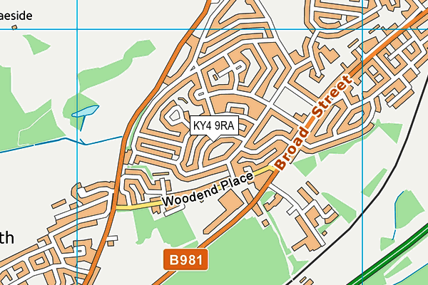 KY4 9RA map - OS VectorMap District (Ordnance Survey)