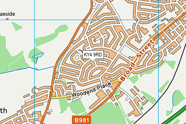 KY4 9RD map - OS VectorMap District (Ordnance Survey)