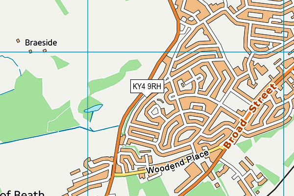 KY4 9RH map - OS VectorMap District (Ordnance Survey)
