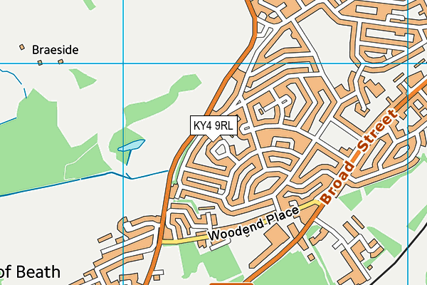 KY4 9RL map - OS VectorMap District (Ordnance Survey)