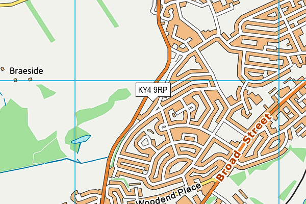 KY4 9RP map - OS VectorMap District (Ordnance Survey)