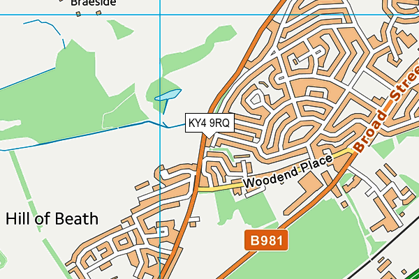 KY4 9RQ map - OS VectorMap District (Ordnance Survey)
