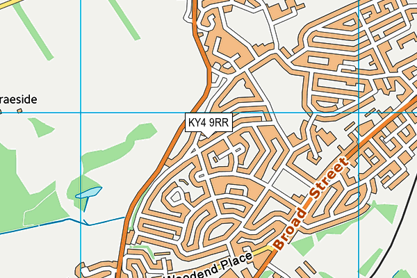 KY4 9RR map - OS VectorMap District (Ordnance Survey)