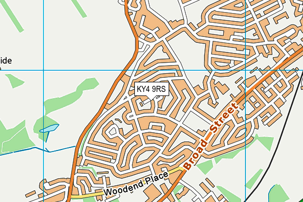 KY4 9RS map - OS VectorMap District (Ordnance Survey)