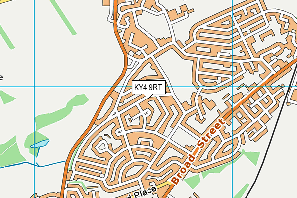KY4 9RT map - OS VectorMap District (Ordnance Survey)