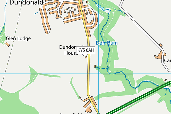 KY5 0AH map - OS VectorMap District (Ordnance Survey)