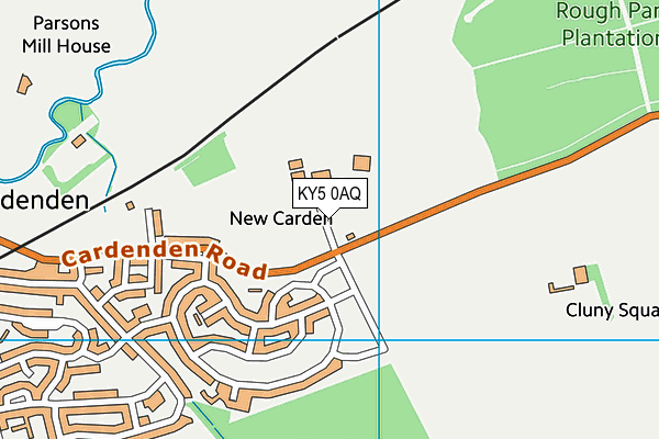 KY5 0AQ map - OS VectorMap District (Ordnance Survey)