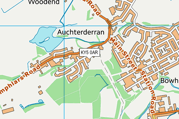 KY5 0AR map - OS VectorMap District (Ordnance Survey)