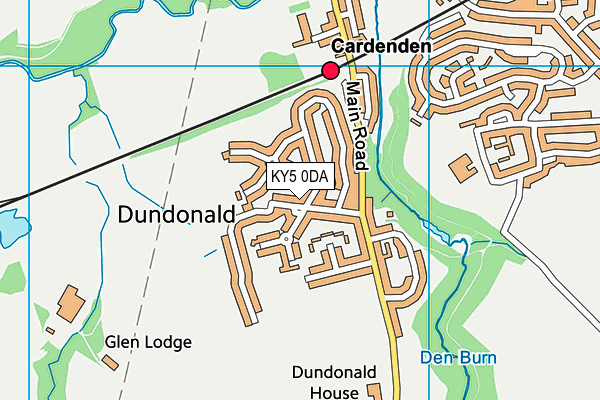 KY5 0DA map - OS VectorMap District (Ordnance Survey)