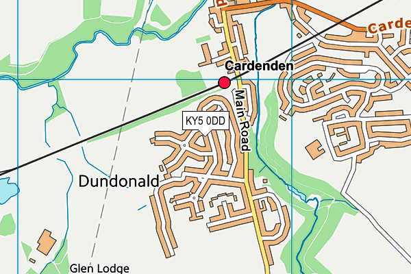 KY5 0DD map - OS VectorMap District (Ordnance Survey)