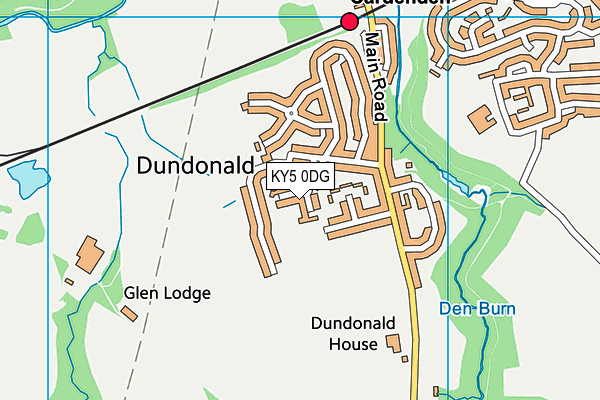 KY5 0DG map - OS VectorMap District (Ordnance Survey)