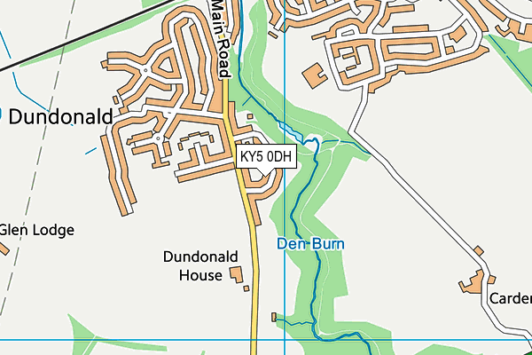 KY5 0DH map - OS VectorMap District (Ordnance Survey)