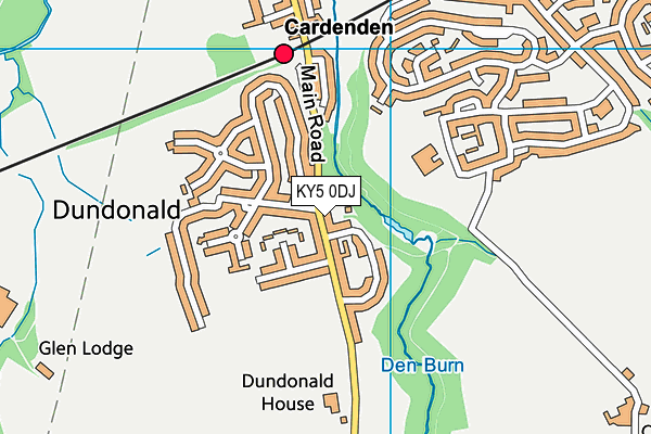 KY5 0DJ map - OS VectorMap District (Ordnance Survey)
