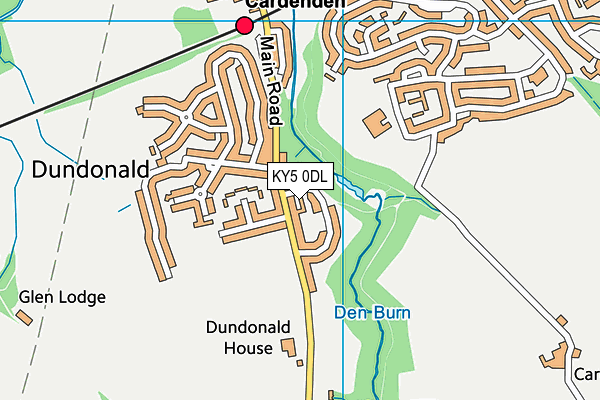 KY5 0DL map - OS VectorMap District (Ordnance Survey)
