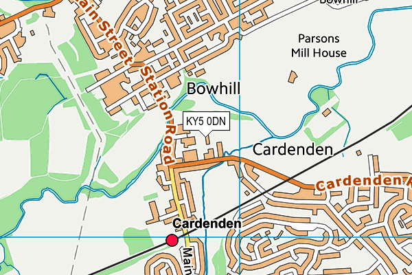 KY5 0DN map - OS VectorMap District (Ordnance Survey)