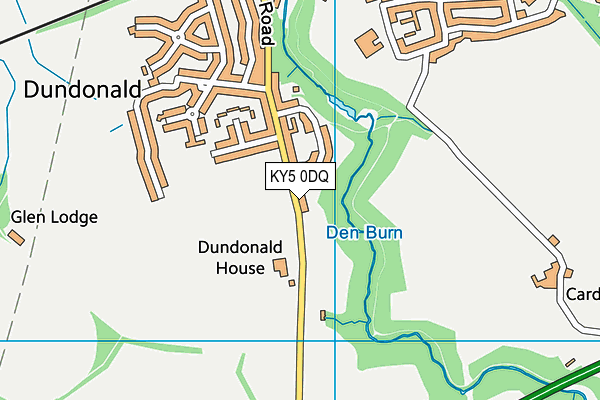 KY5 0DQ map - OS VectorMap District (Ordnance Survey)