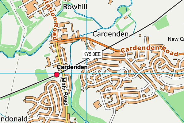 KY5 0EE map - OS VectorMap District (Ordnance Survey)