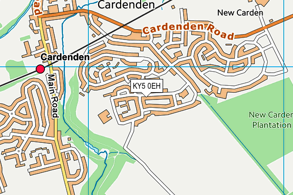 KY5 0EH map - OS VectorMap District (Ordnance Survey)