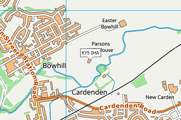KY5 0HA map - OS VectorMap District (Ordnance Survey)
