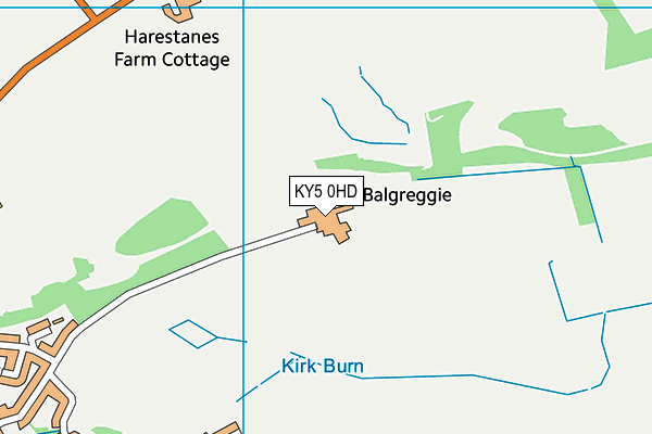 KY5 0HD map - OS VectorMap District (Ordnance Survey)