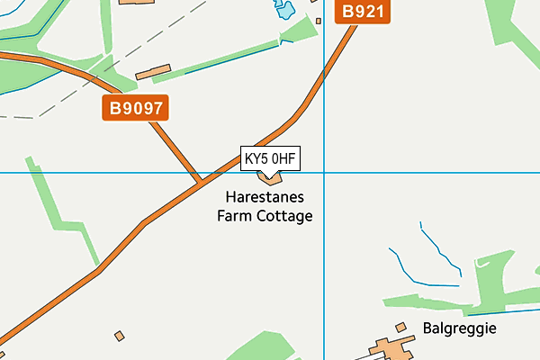 KY5 0HF map - OS VectorMap District (Ordnance Survey)