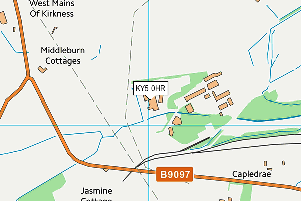 KY5 0HR map - OS VectorMap District (Ordnance Survey)