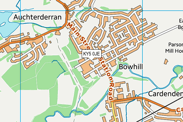 KY5 0JE map - OS VectorMap District (Ordnance Survey)