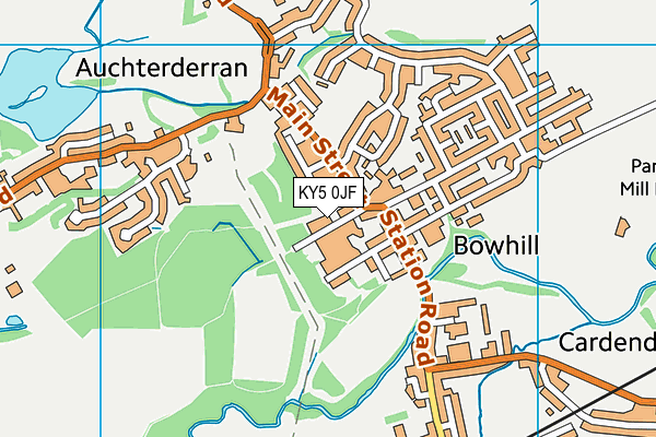 KY5 0JF map - OS VectorMap District (Ordnance Survey)