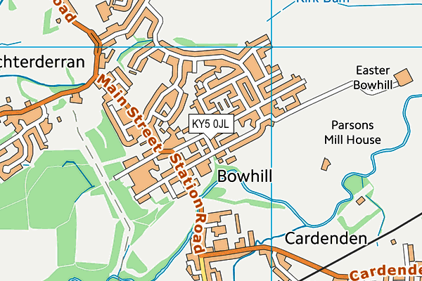 KY5 0JL map - OS VectorMap District (Ordnance Survey)