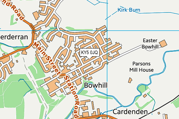 KY5 0JQ map - OS VectorMap District (Ordnance Survey)