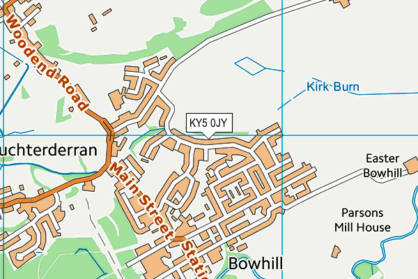 KY5 0JY map - OS VectorMap District (Ordnance Survey)