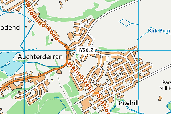 KY5 0LZ map - OS VectorMap District (Ordnance Survey)