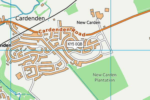 KY5 0QB map - OS VectorMap District (Ordnance Survey)