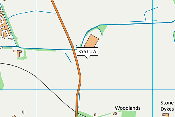 KY5 0UW map - OS VectorMap District (Ordnance Survey)