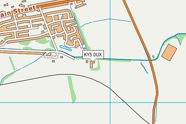 KY5 0UX map - OS VectorMap District (Ordnance Survey)
