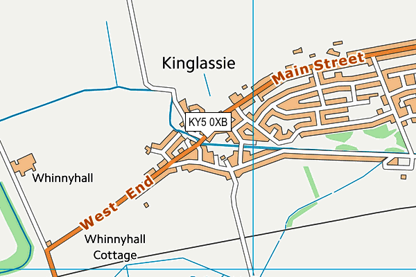 KY5 0XB map - OS VectorMap District (Ordnance Survey)