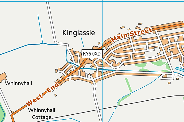 KY5 0XD map - OS VectorMap District (Ordnance Survey)
