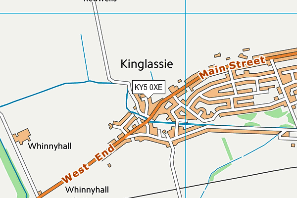 KY5 0XE map - OS VectorMap District (Ordnance Survey)