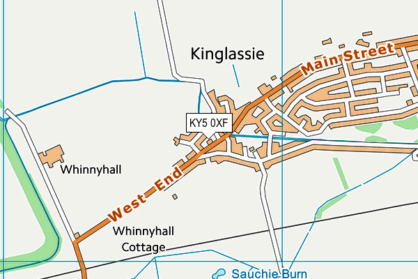 KY5 0XF map - OS VectorMap District (Ordnance Survey)