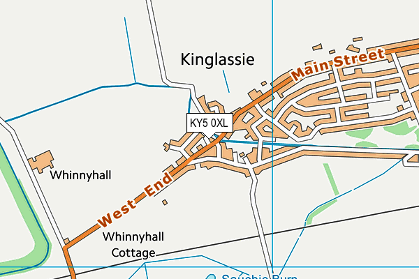 KY5 0XL map - OS VectorMap District (Ordnance Survey)