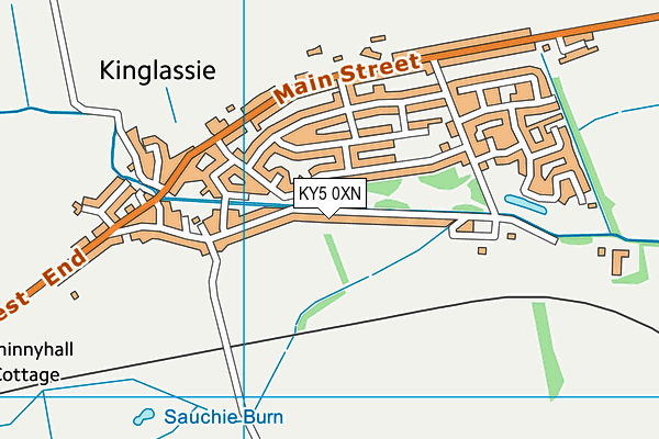 KY5 0XN map - OS VectorMap District (Ordnance Survey)