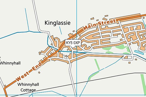 KY5 0XP map - OS VectorMap District (Ordnance Survey)