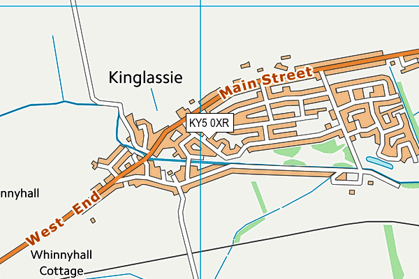 KY5 0XR map - OS VectorMap District (Ordnance Survey)